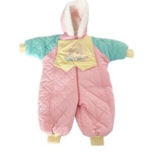Retro Vintage Style Baby Hooded Color Block Jumpsuit 12M